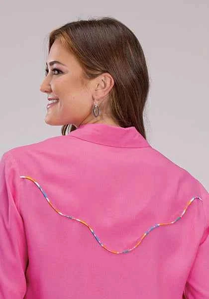 Roper 2531 Solid (Pink) - Women's Western Shirt