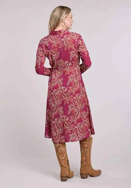 Roper 2612 Banana Paisley (Red) - Women's Dress