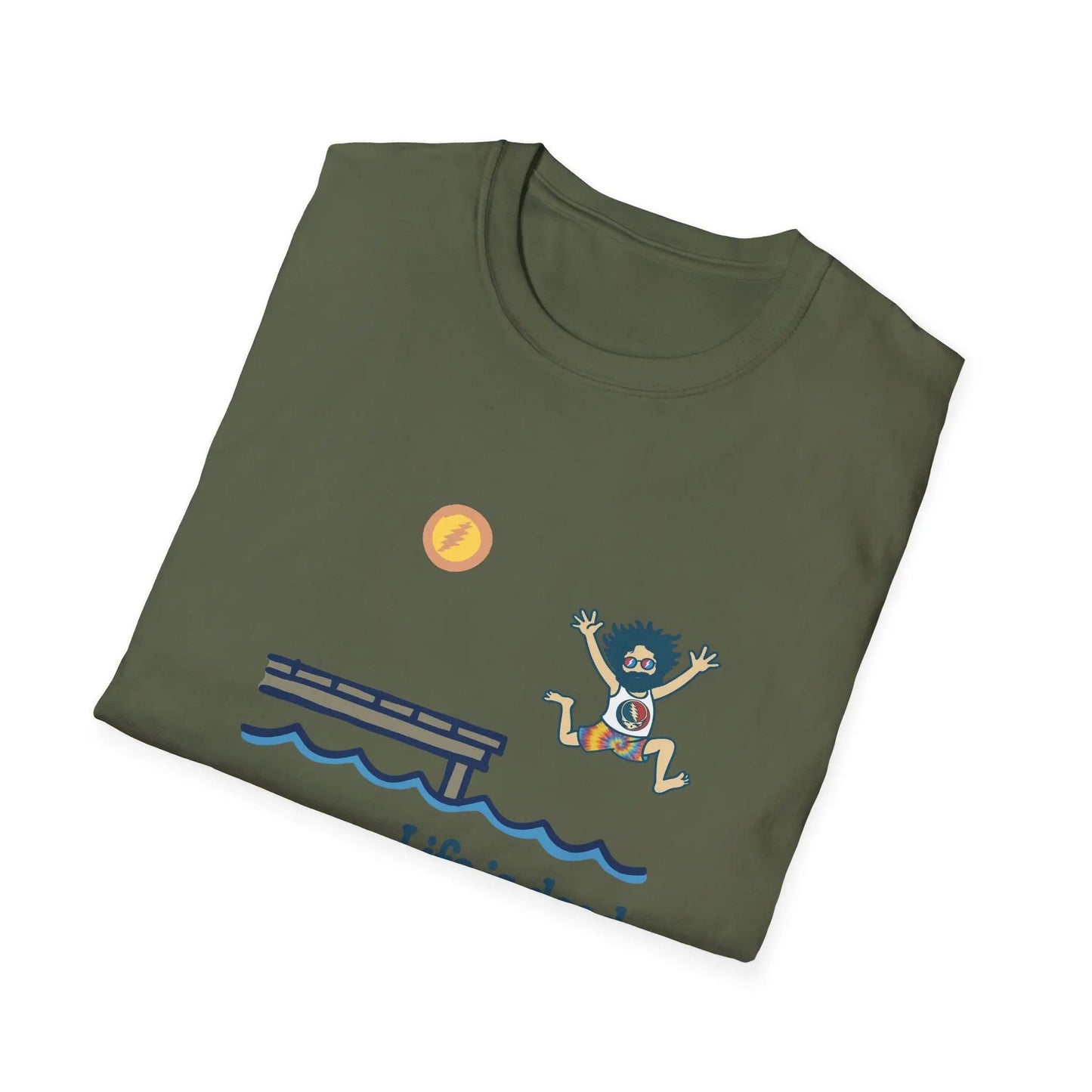 Life is dead.® Jerry's Playin' At the Lake Grateful Dead T-Shirt