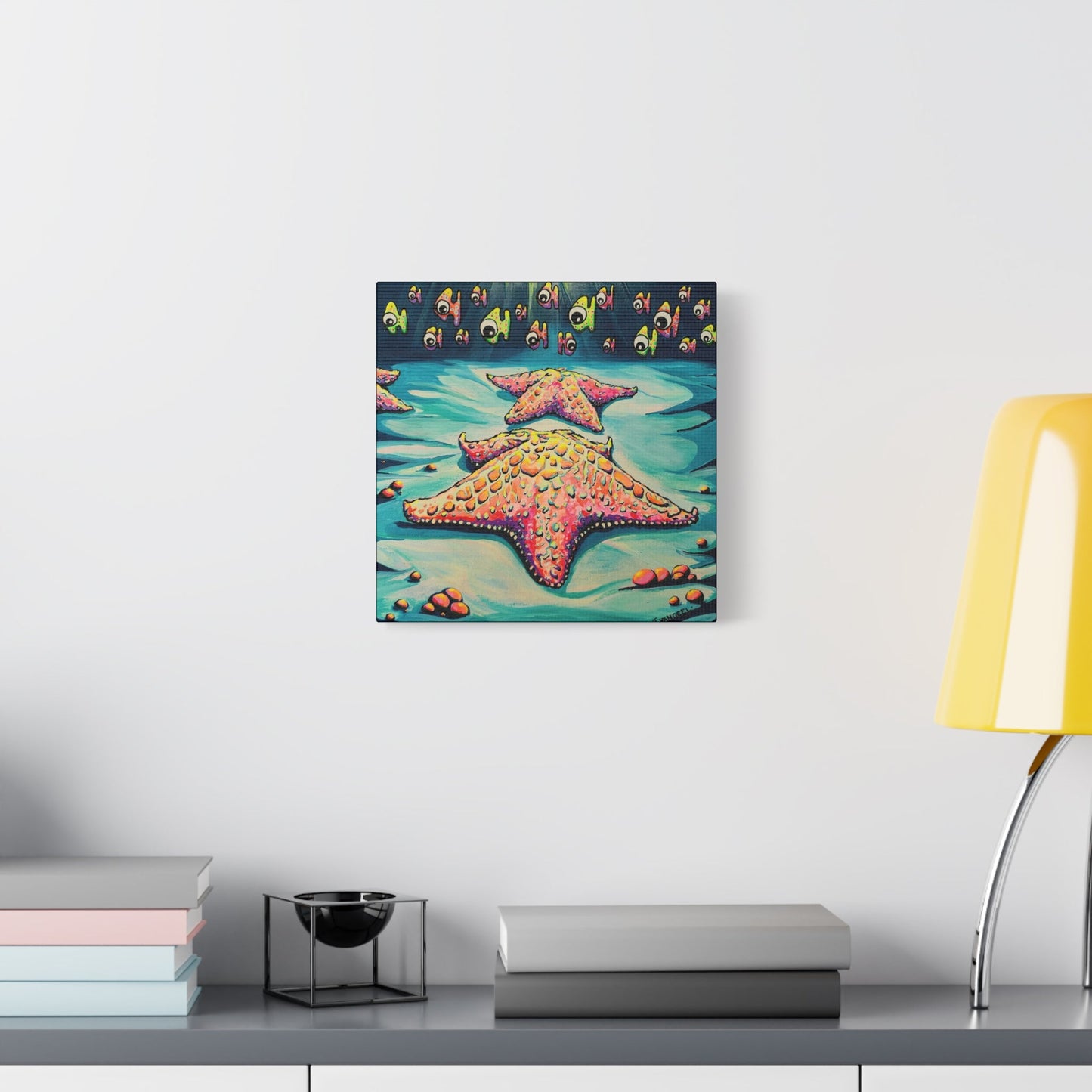 Cyclops Starfish Canvas Print, Original Artist Design, Home Decor, Wall Art