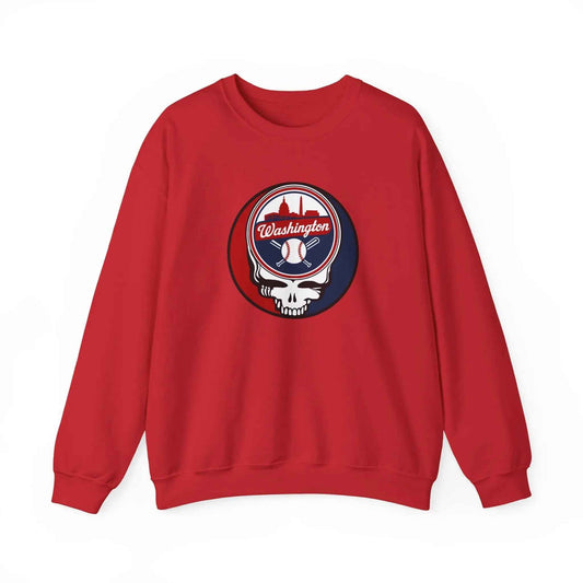 Washington Nationals Original Stealie Grateful Dead Crewneck Grateful Dead Sweatshirt