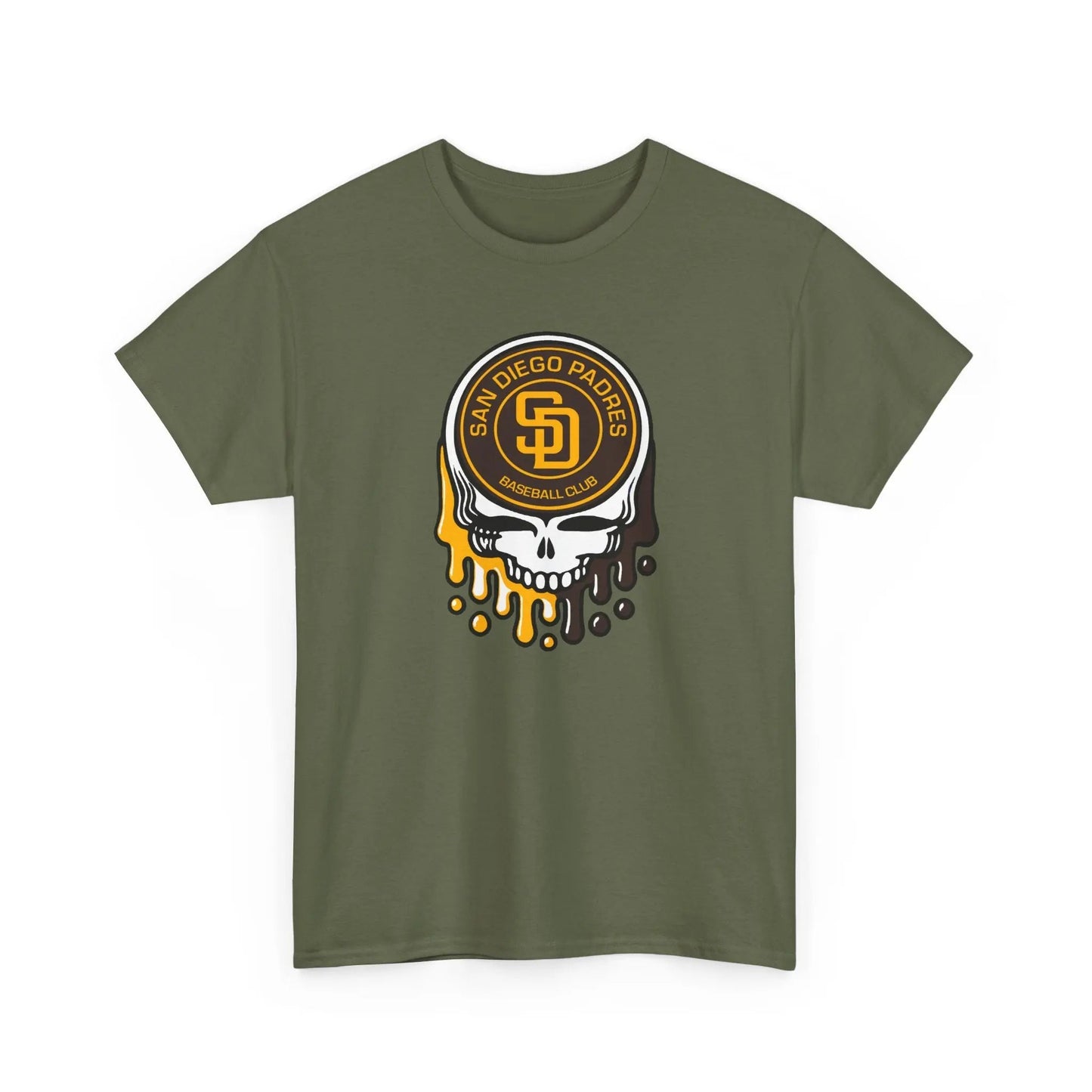 San Diego Padres Logo Dripping Stealie Grateful Dead T-Shirt