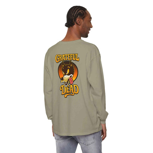 The Wolf Vineyard Collection Garment-Dyed Two-Sided Long Sleeve