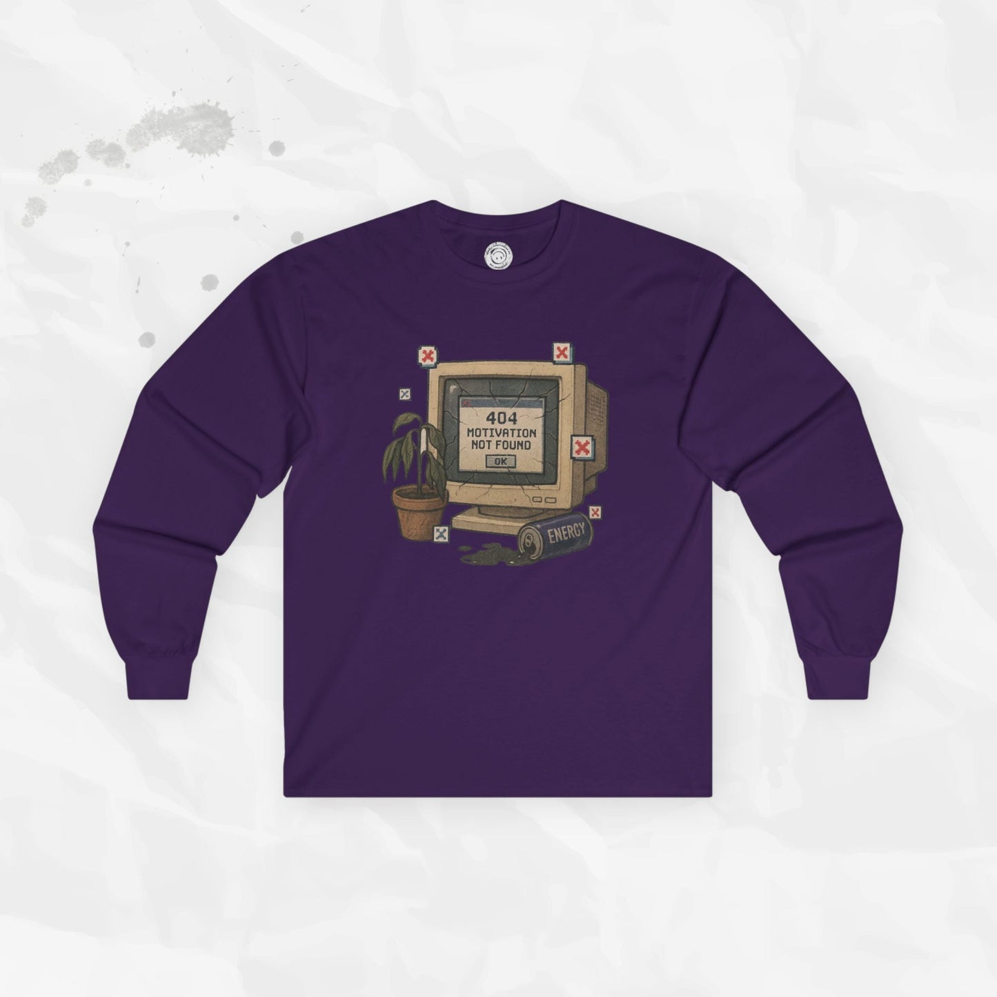 404: Motivation Not Found - Long Sleeve T-Shirt