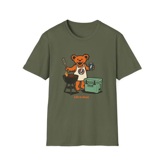 Grillin' Bear - Life is dead.® Grateful Dead T-Shirt