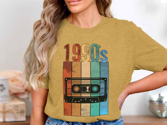 Vintage Cassette Tape with 1990s Design Retro T-Shirt