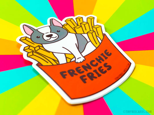 Frenchie Vinyl Sticker - Frenchie Fries