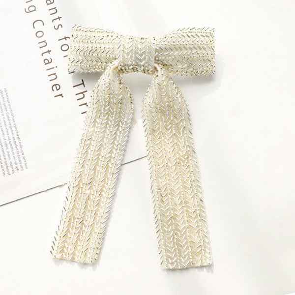Beaded hair bow