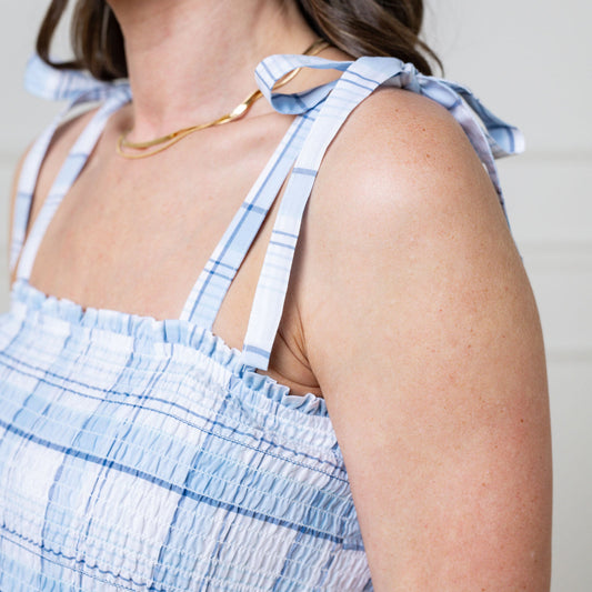 Smocked Tiered Organic Dress