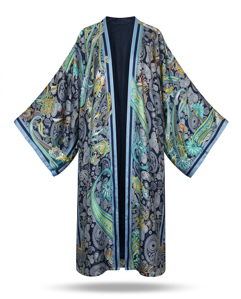 Wanderlust Silk Feeling Boho Kaftan