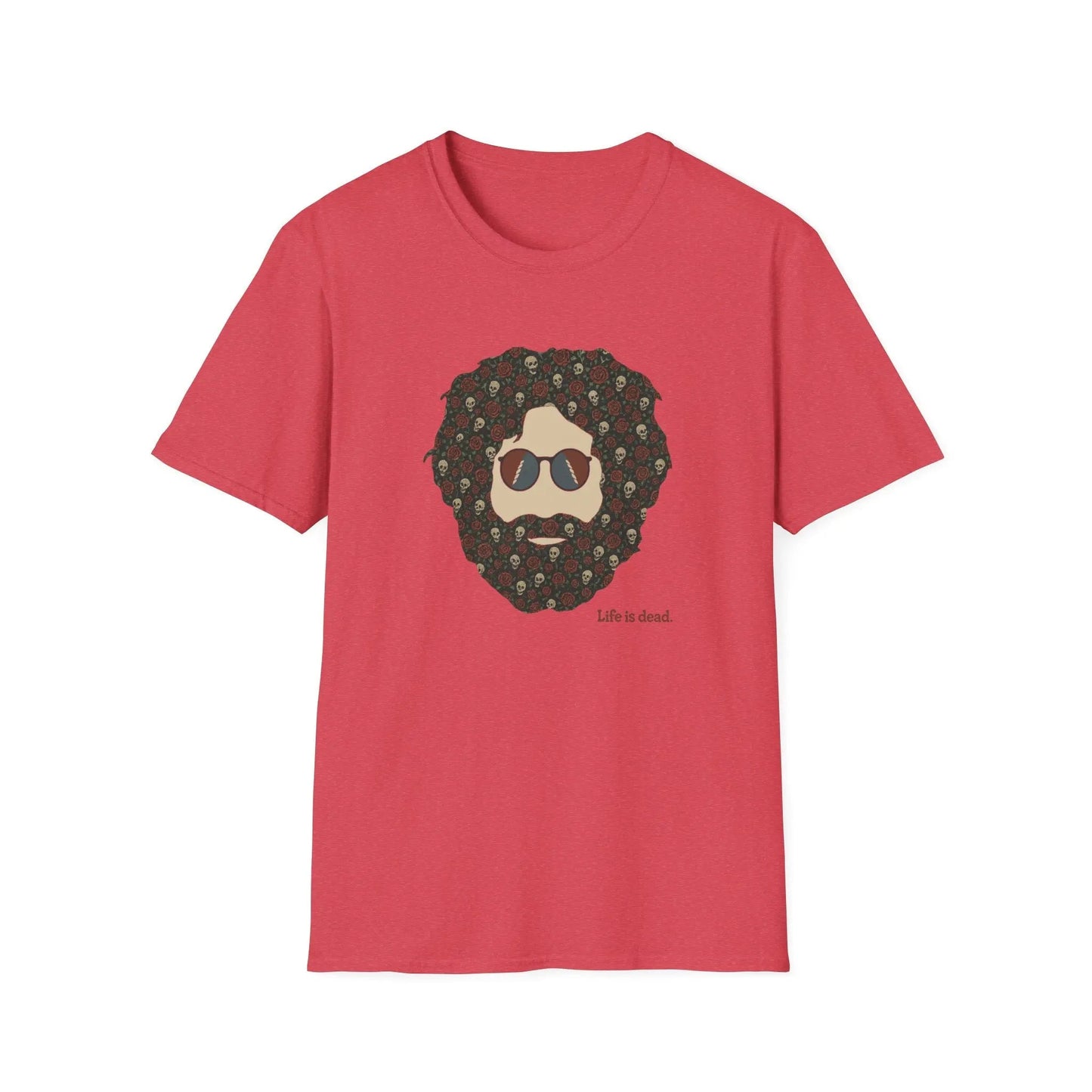 Skull & Roses Jerry Life is dead.® Grateful Dead T-Shirt