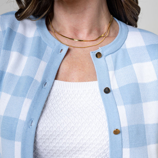 Organic Tweed Sweater Cardigan