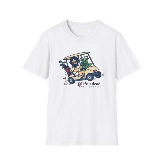 Joy Ridin' Jerry and The Bear - Life is dead.® Golf Company Grateful Dead T-Shirt