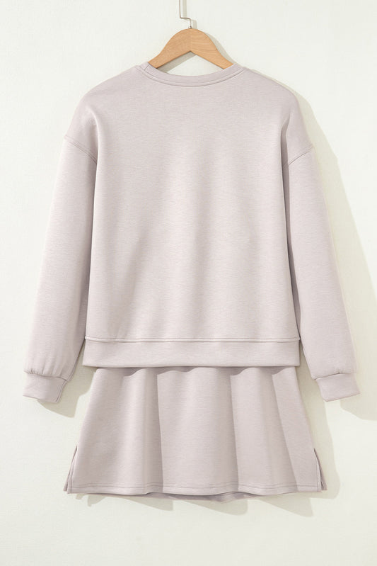 Ava Pullover Drawstring Mini Skirt