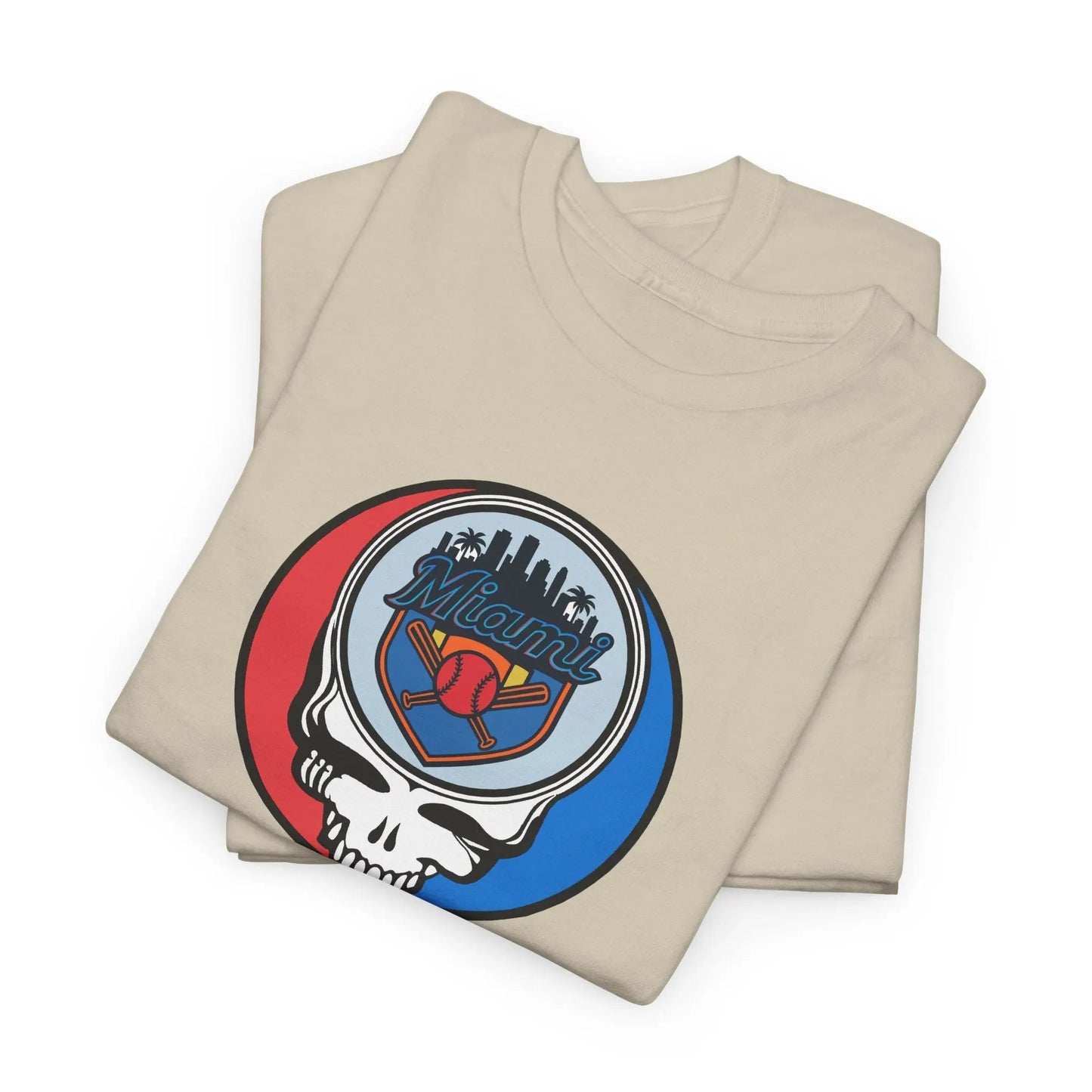 Miami Marlins Original Stealie Grateful Dead T-Shirt