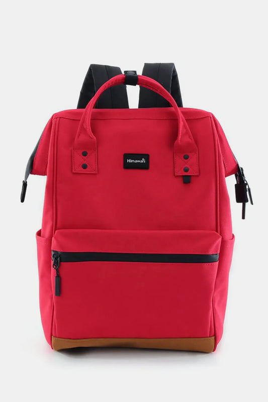 Himawari Waterproof Canvas Travel Backpack With USB Port