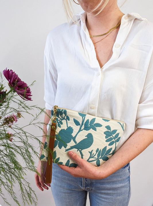 Bird Silhouette Wristlet Purse