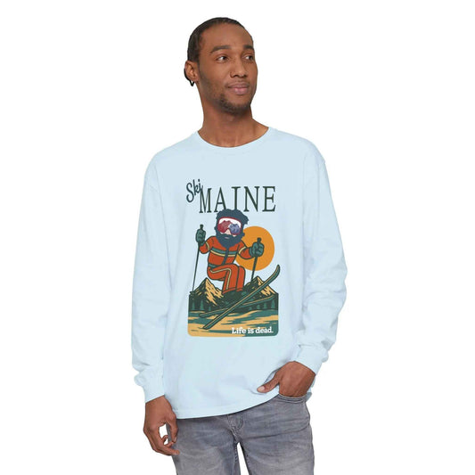 Ski Maine - Life is dead.® Mountain Collection Garment-Dyed Long Sleeve T-Shirt