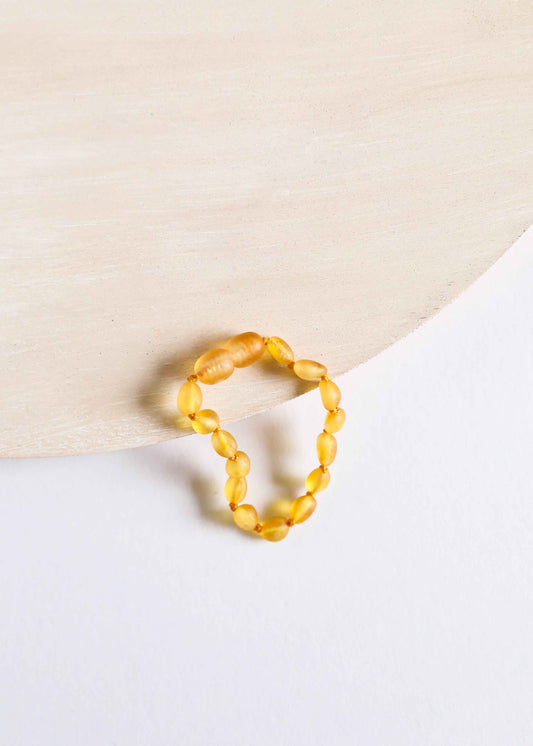 Raw Honey Baltic Amber || Classic || Anklet or Bracelet