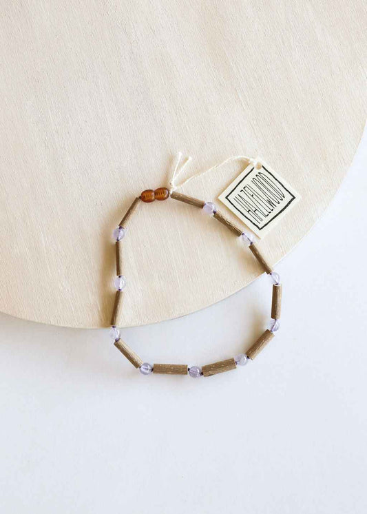 Hazelwood + Amethyst Necklace