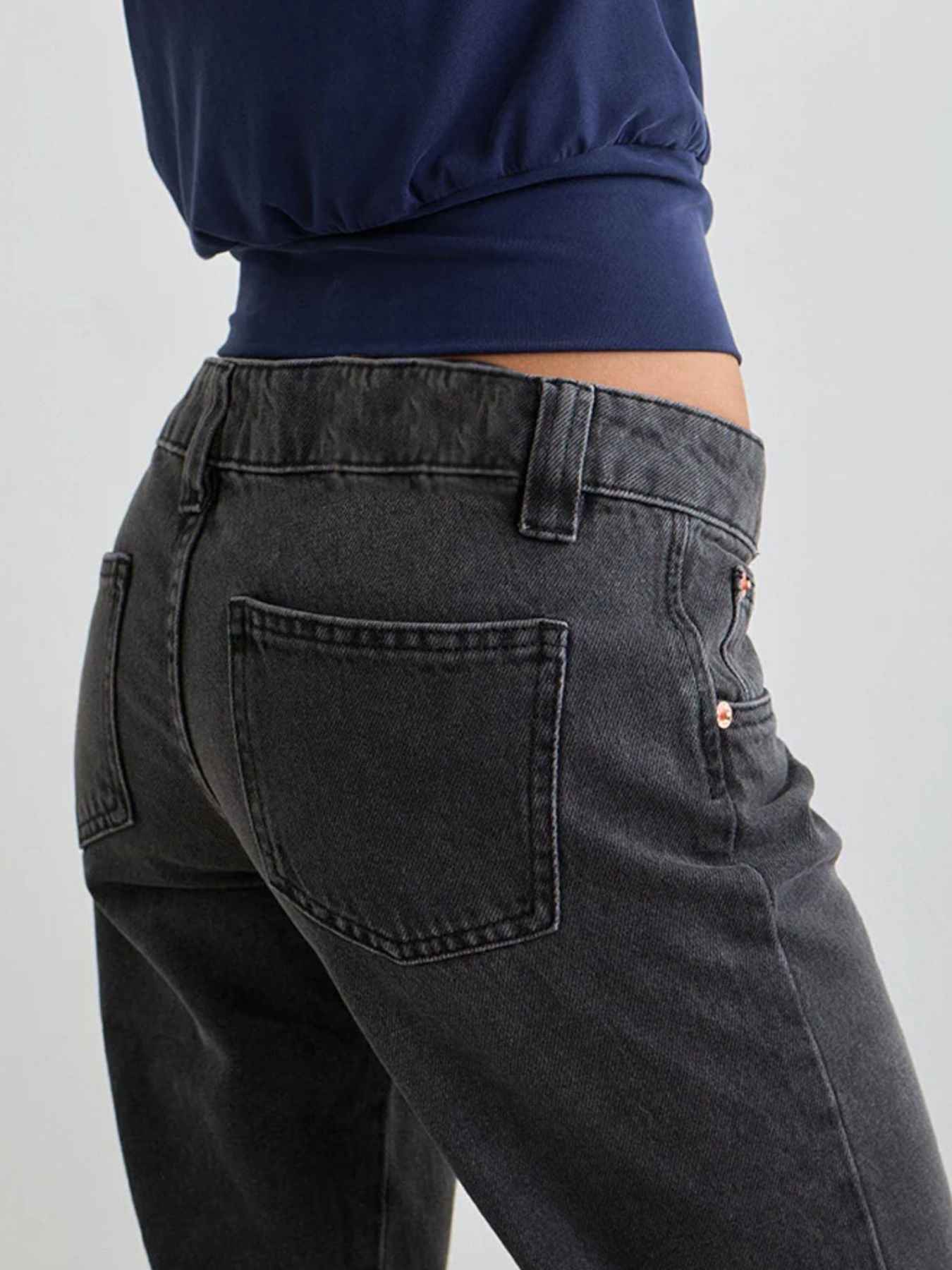 Low Rise Flare Leg Jeans