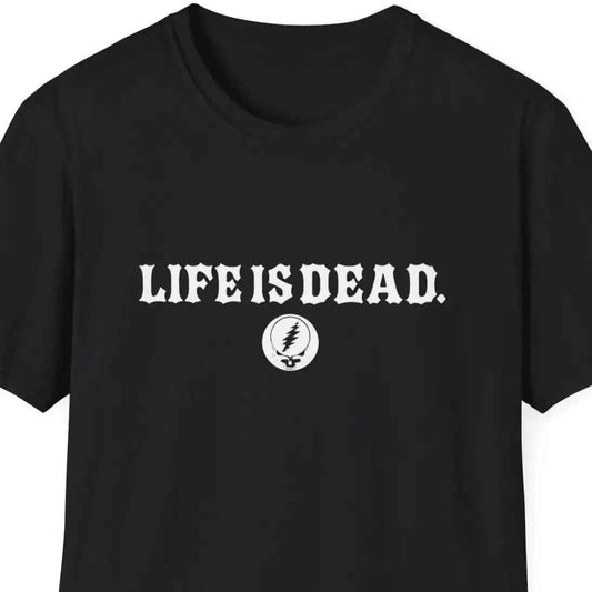 Shreddin' Jerry - Life is dead.® Two-Sided Print Grateful Dead T-Shirt