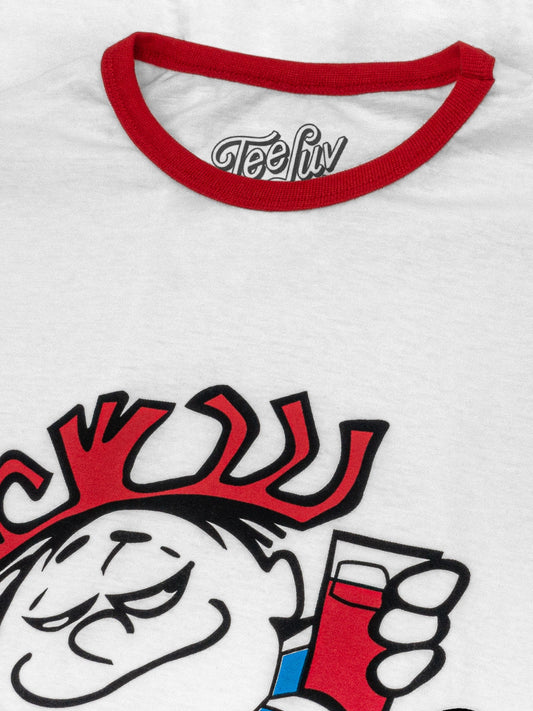 Hawaiian Punch Ringer T-Shirt - White/Red
