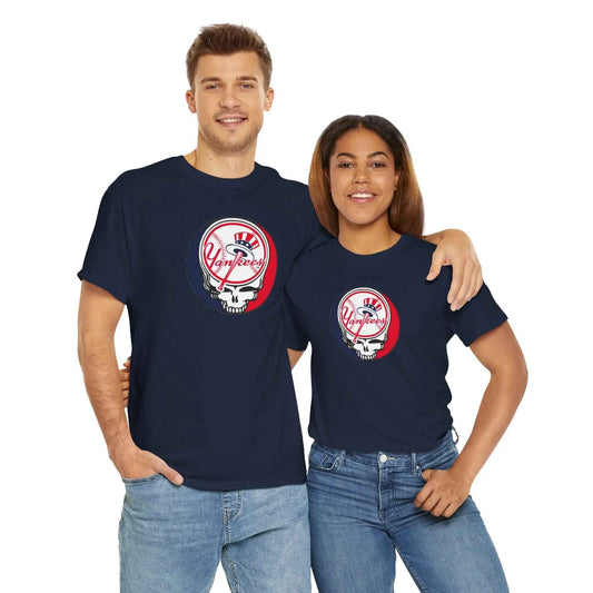 New York Yankees Logo Stealie Grateful Dead T-Shirt