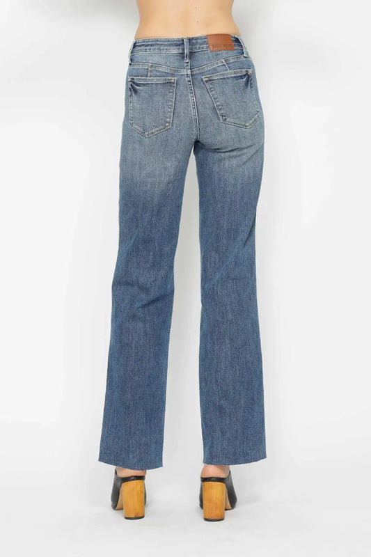 Full Size/Plus Size Tummy Control Straight Judy Blue Jeans