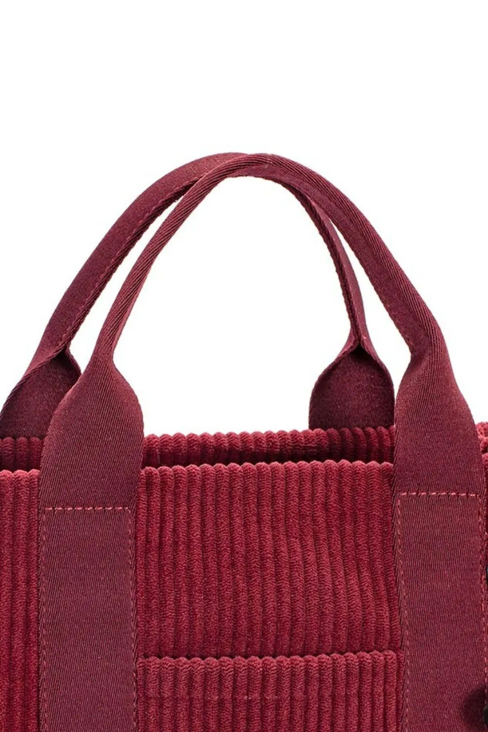 David Jones Corduroy Handbag With Charm Details Retro