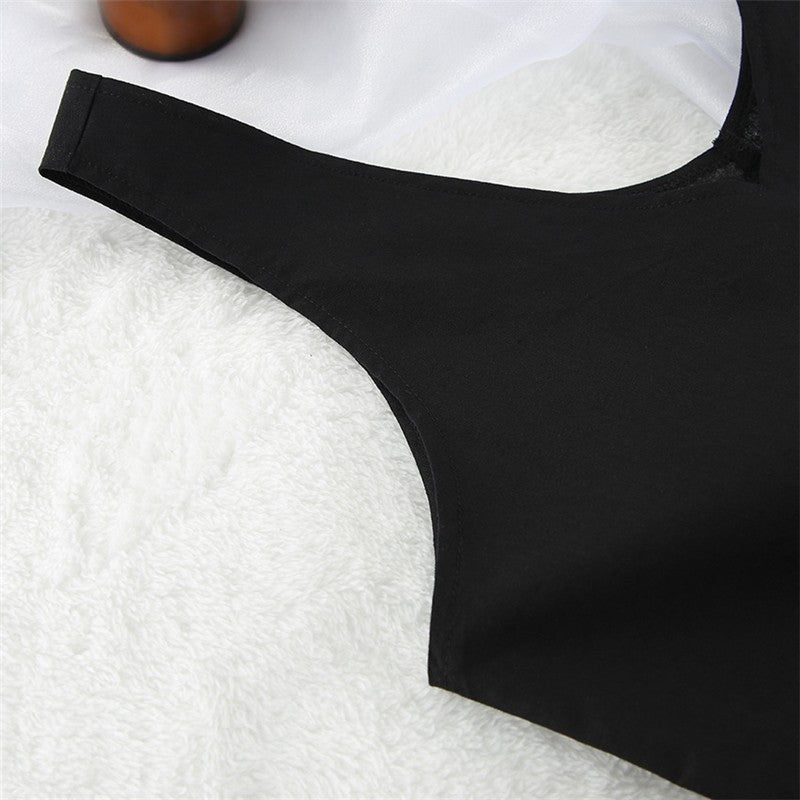 Long-Sleeve Cotton Linen Split Comfortable Pajama Set for Women