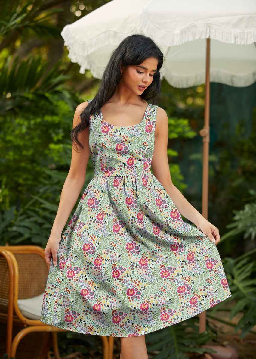 retro flare dress Floral Cats Fit & Spring Green Color:Smoky-Blue Rustic Farmhouse 6 Drawer Black Rose