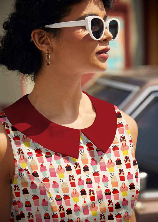 Cupcake Collared Dress