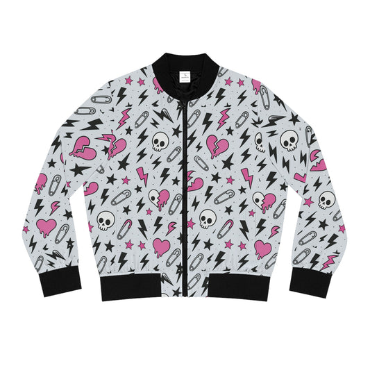 Ashen Chaos Bomber Jacket