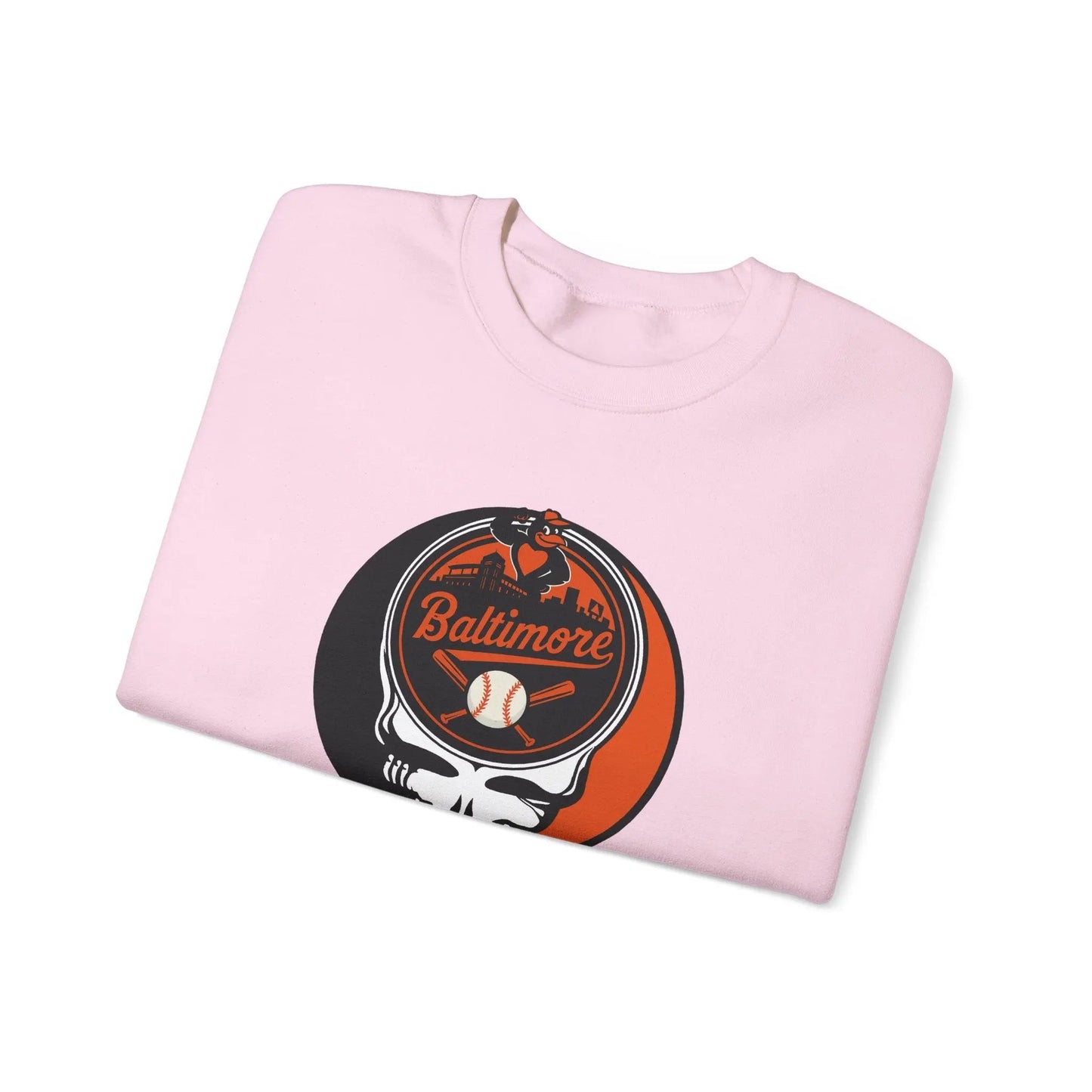 Baltimore Orioles Original Stealie Grateful Dead Crewneck Grateful Dead Sweatshirt