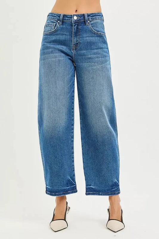 RISEN Jeans - Slouchy Cropped Barrel Jeans