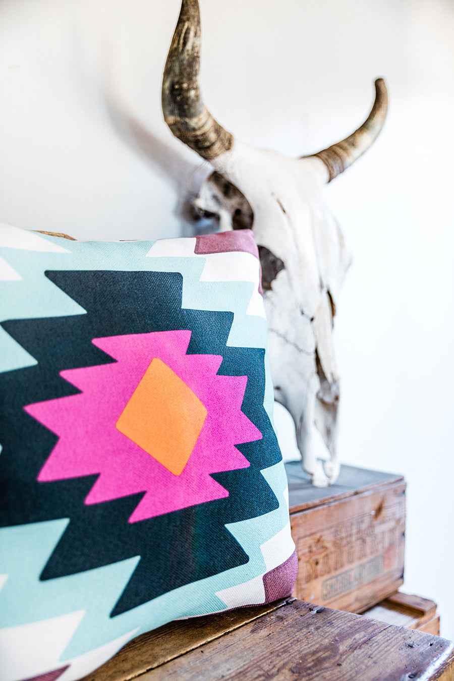 Southwestern Decorative Throw Pillow, College Student Gift, Mother's Day Gift, Christmas Gift