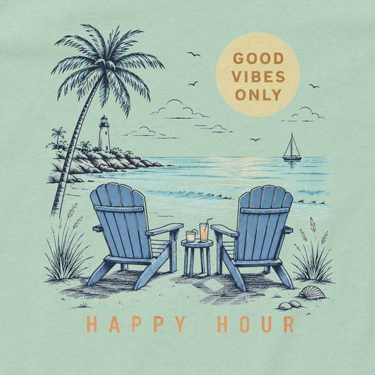 Relaxed Happy Hour Racerback Tank Top