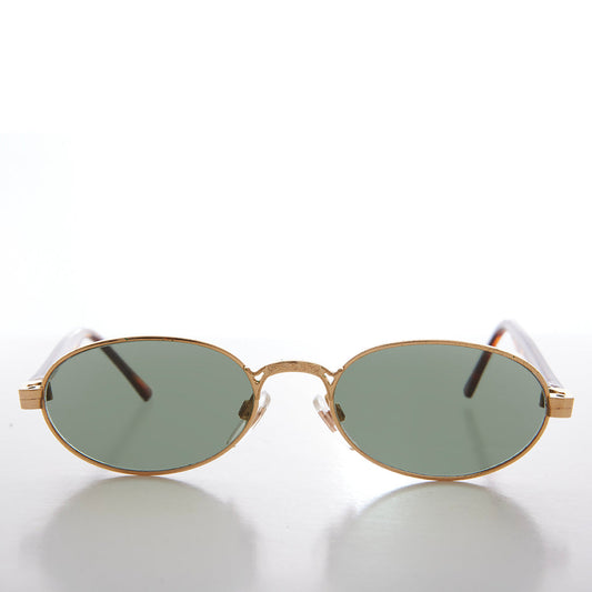 Perfect Gold Oval Vintage Sunglasses - Deacon