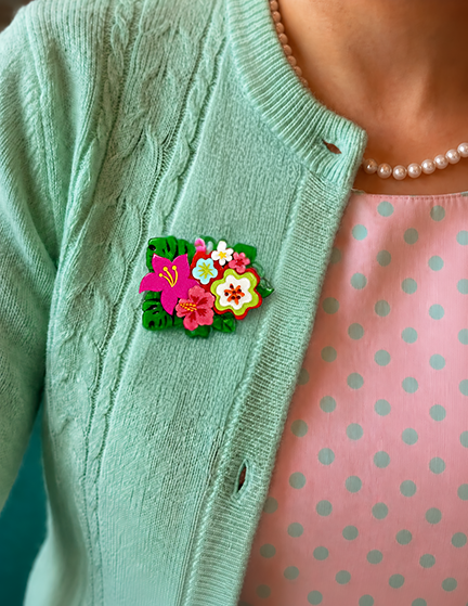 Floral Fantasy Brooch by Miss Fluff x Lipstick & Chrome