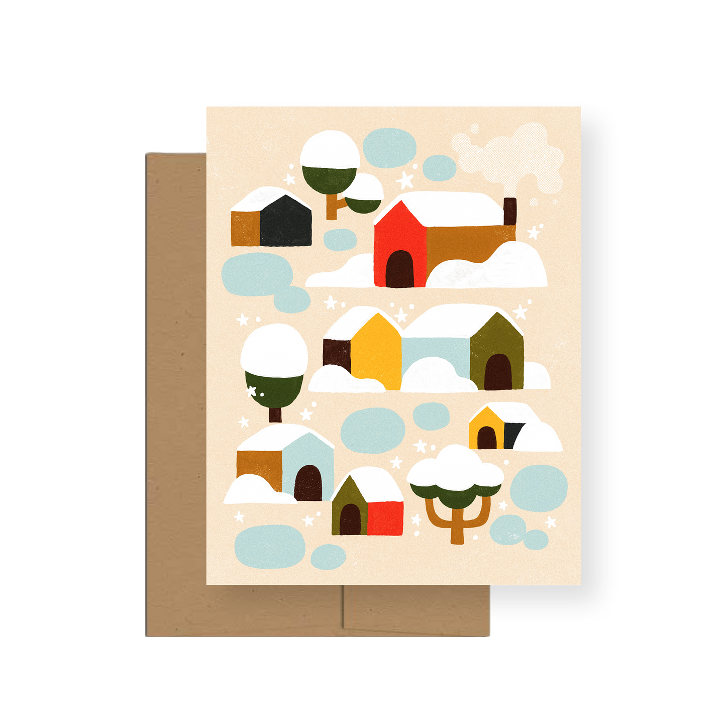 Snowfall — A2 Greeting Card