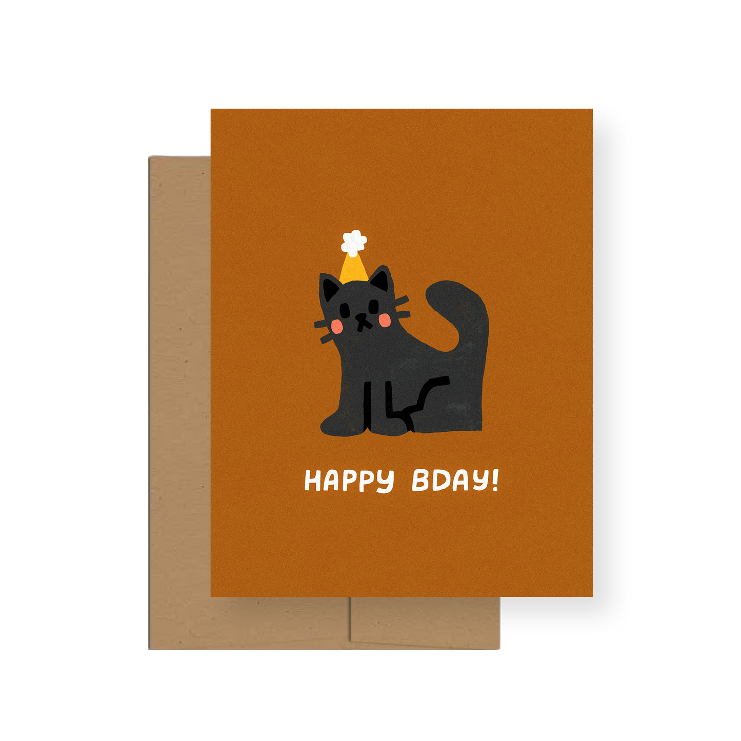 Birthday Kitty — A2 Greeting Card