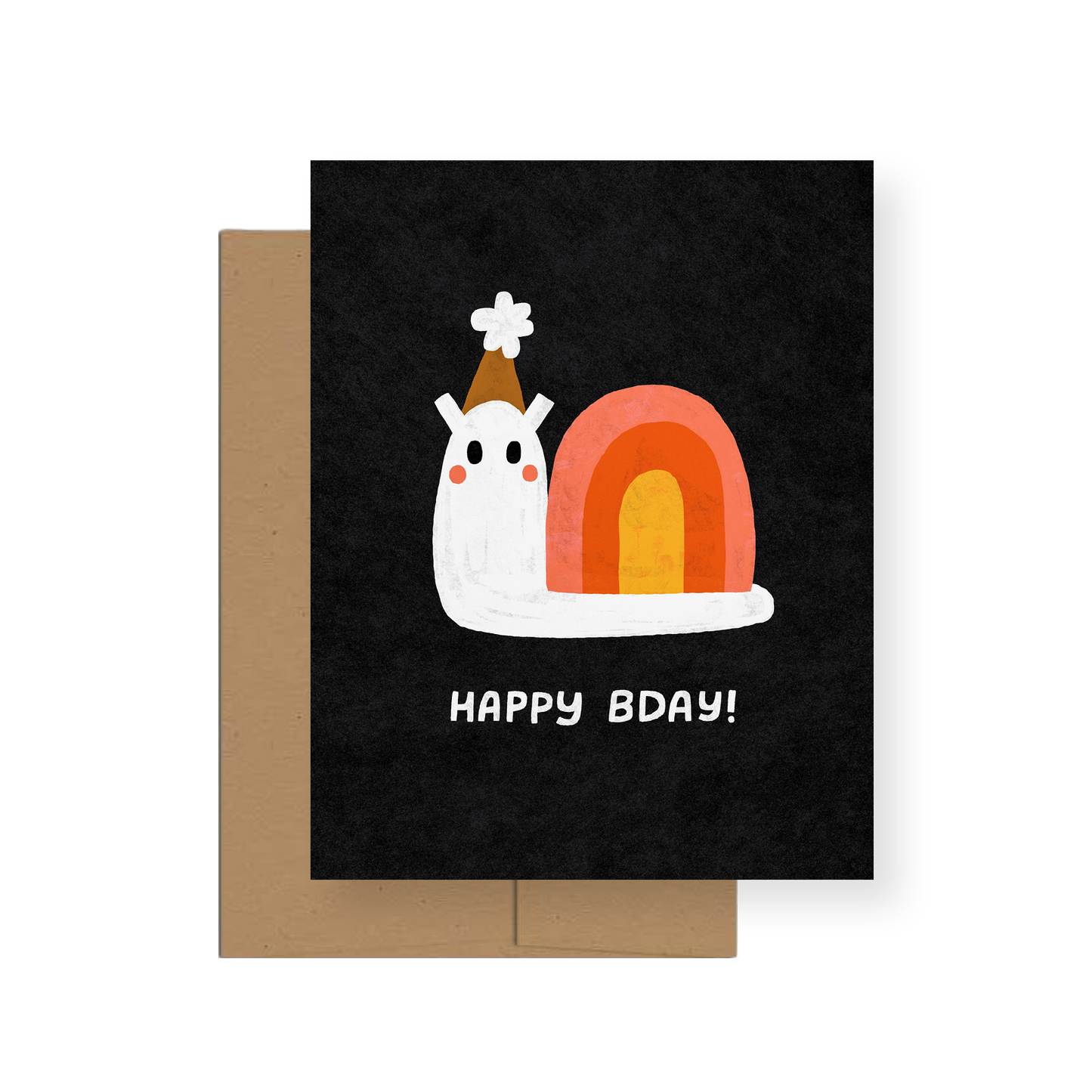 Birthday Snail — A2 Greeting Card