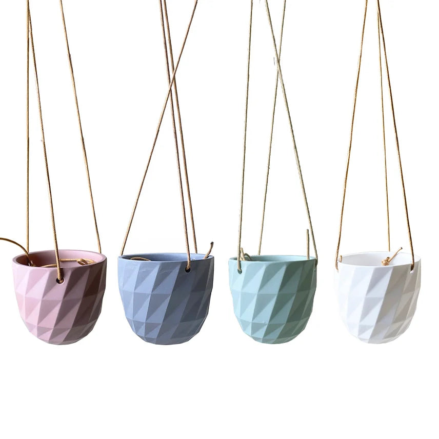 Virago Modern Hanging Planter- Grid