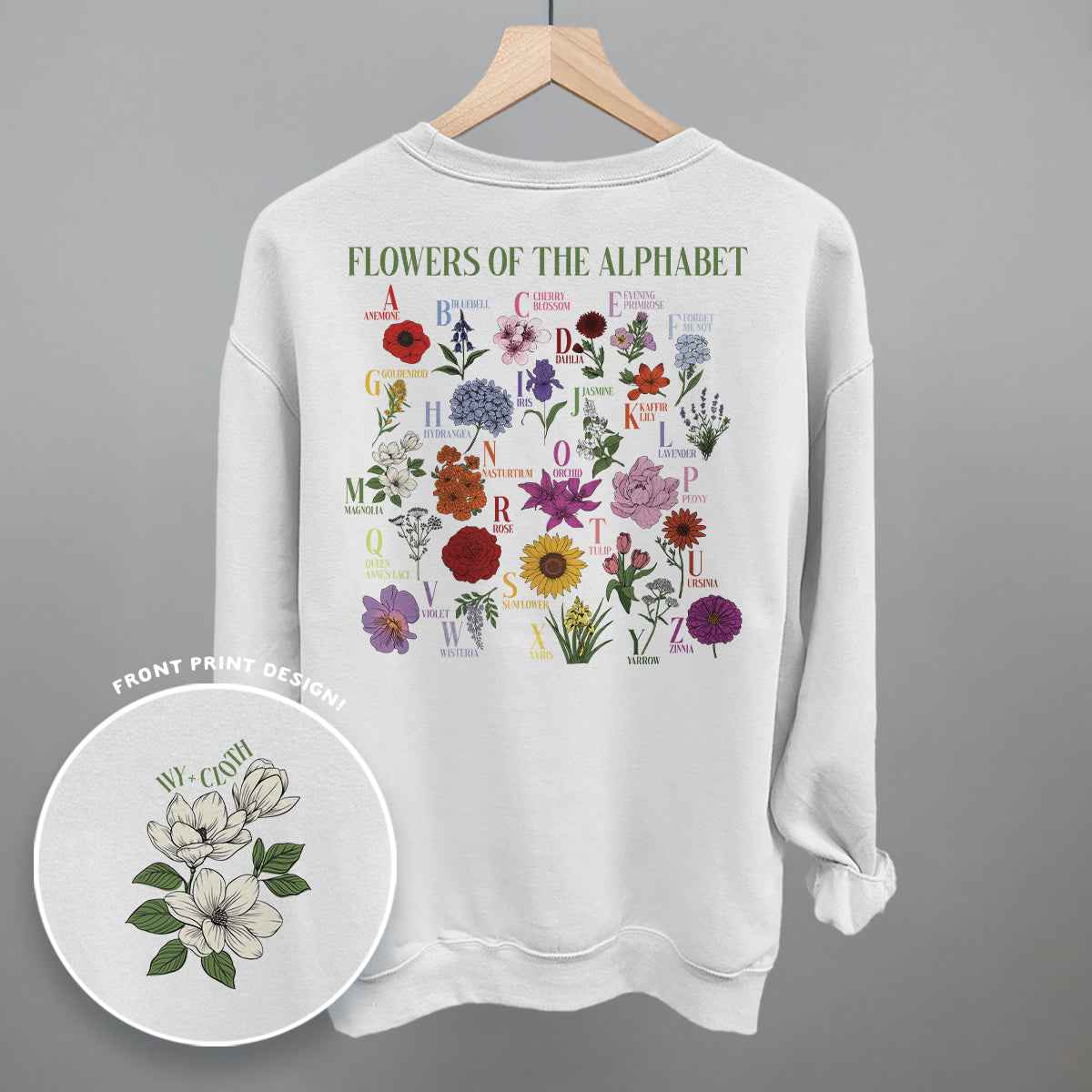 Flowers of the Alphabet (Back Print)