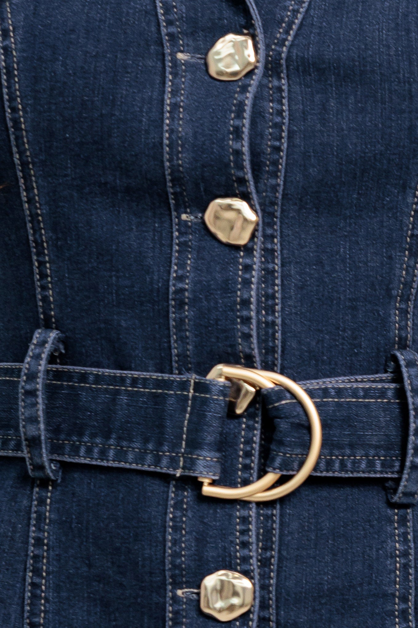 MADE TO FLATTER DENIM MINI DRESS