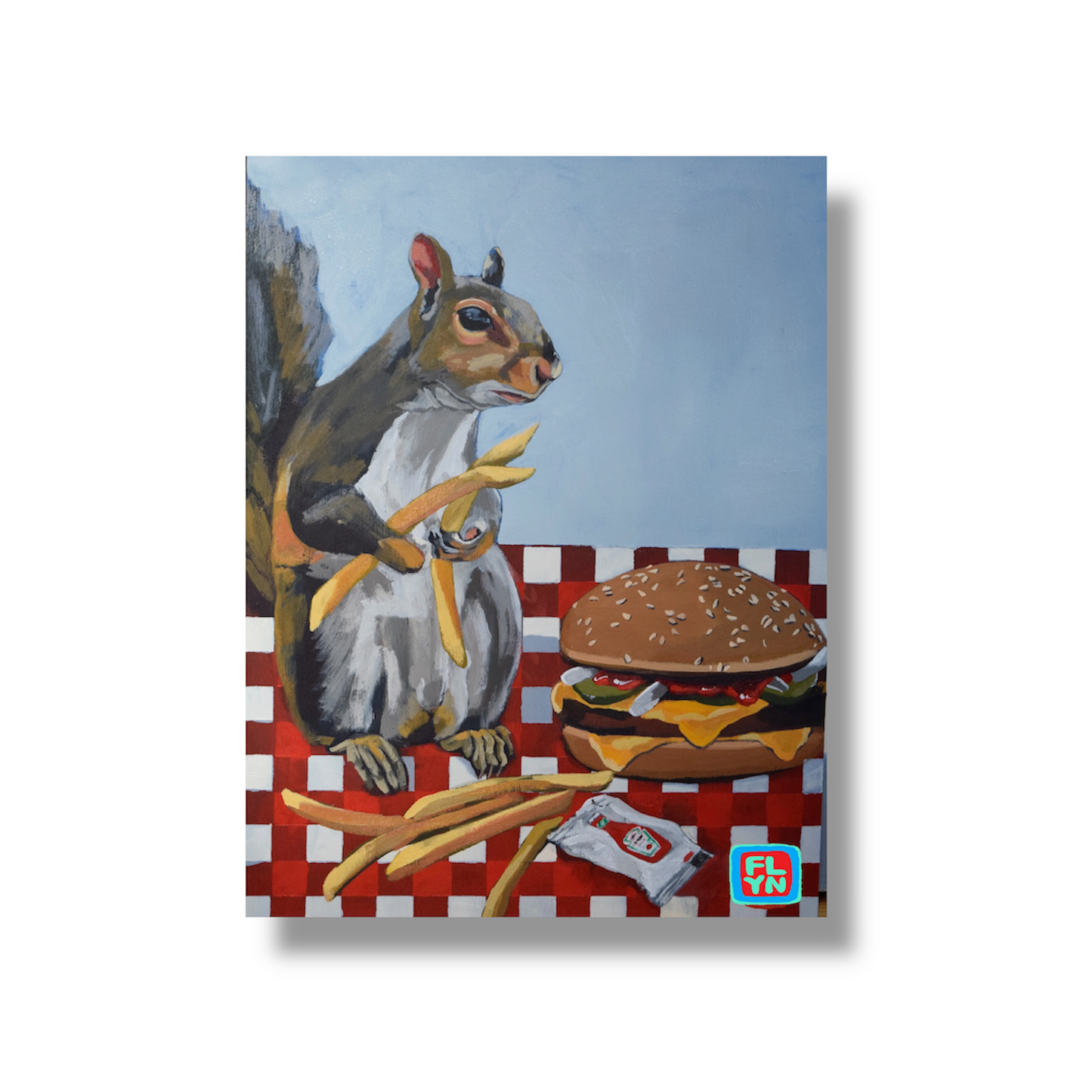 Squirrel Burger Sticker