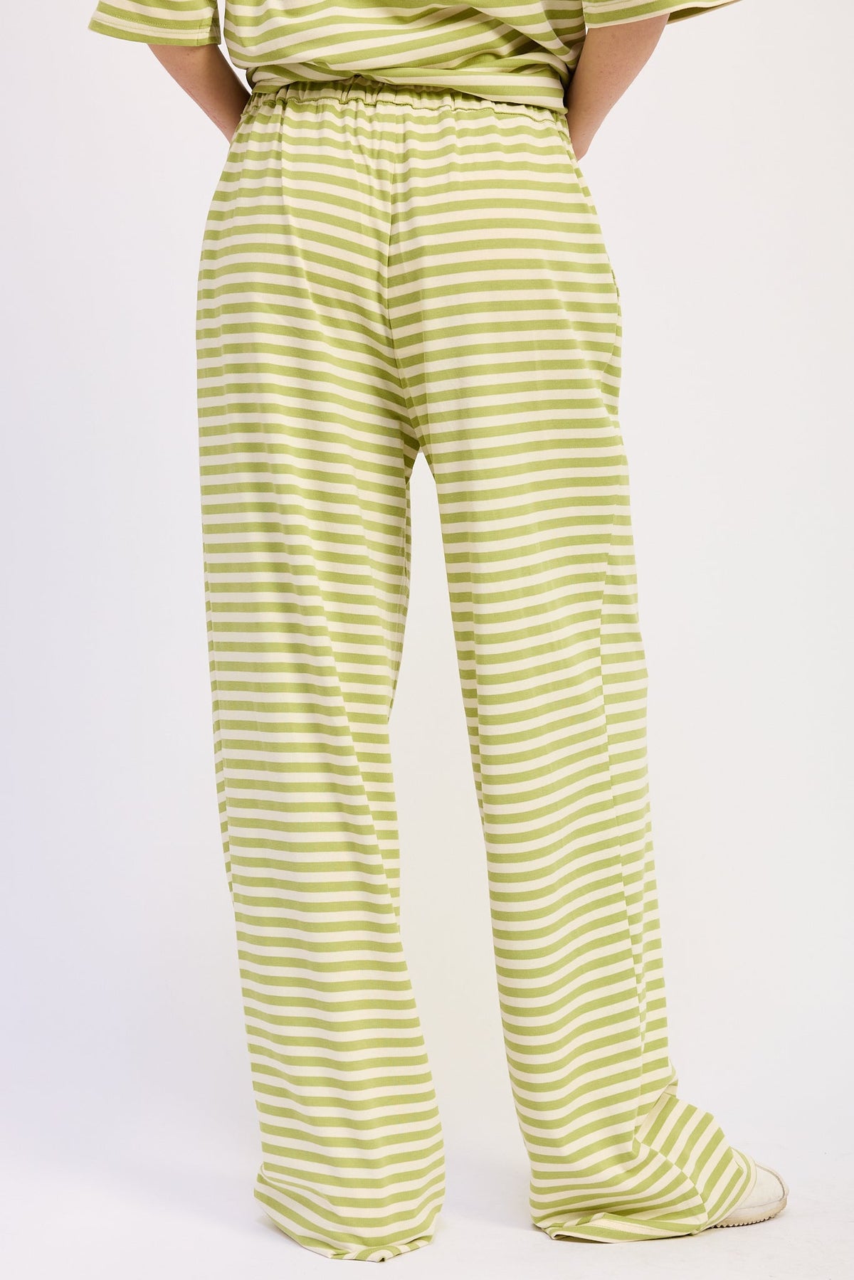 Nerina Striped Pants With Elastic Waistband