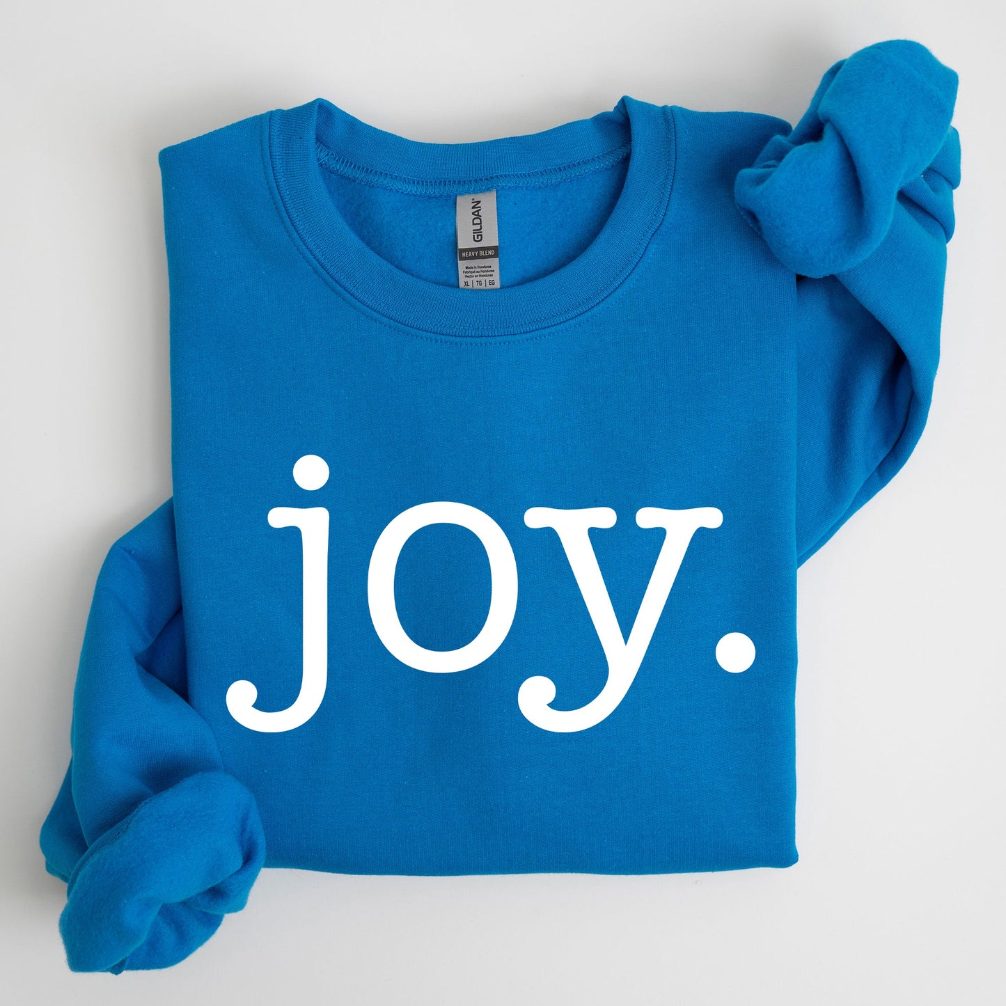 Joy, Classic Minimalist, Christmas, Winter, Snow, Santa, Sweatshirt