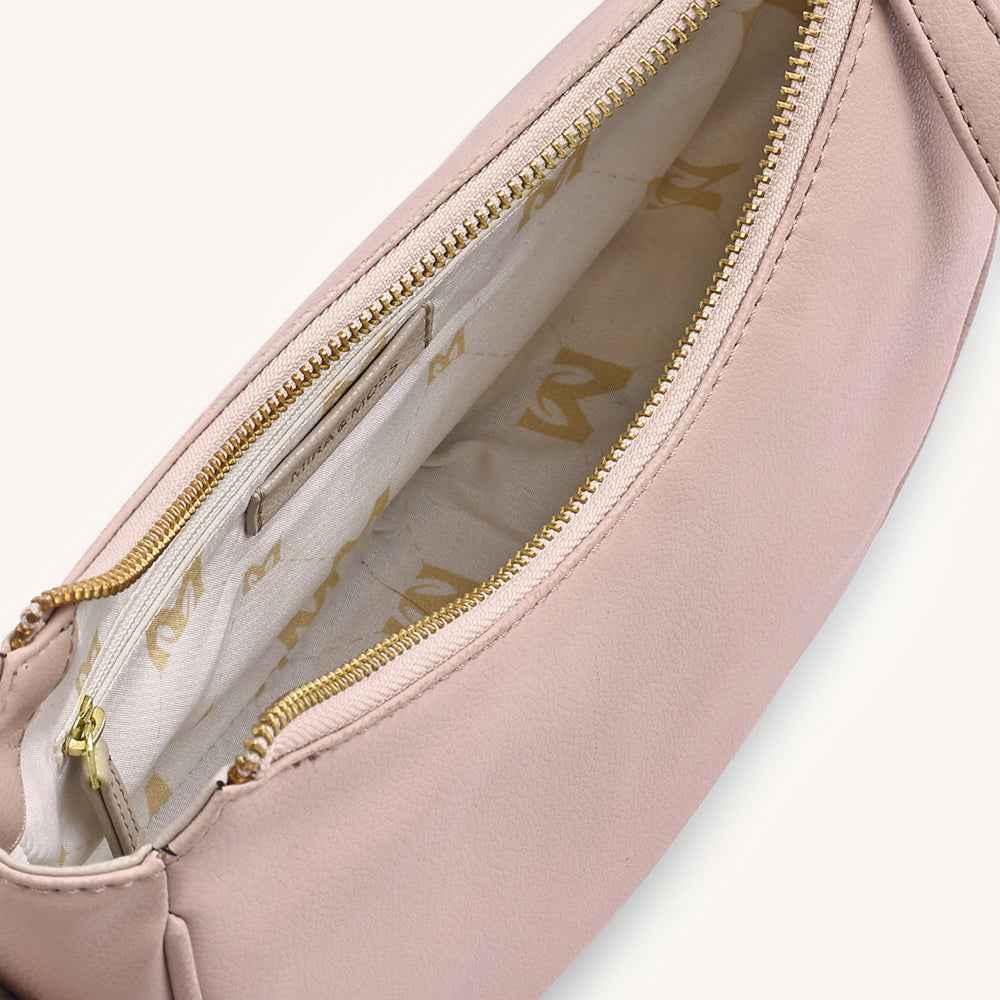 Mira & Moss Sabine Crescent Crossbody Bag - Transcendent Pink